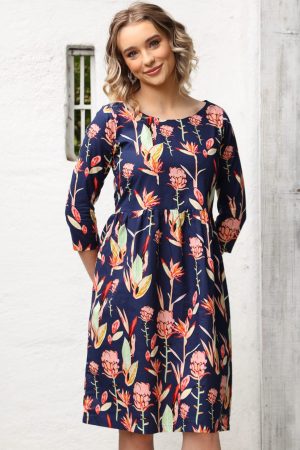 Avery Dress Bird of Paradise