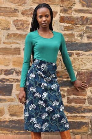 Belt Loop Corduroy Skirt Yarrow