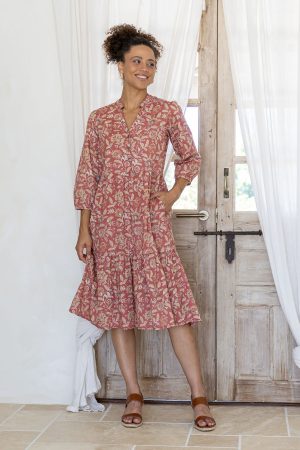 Tiered Midi Dress Dusk