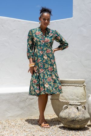 Tiered Midi Dress Wild Garland